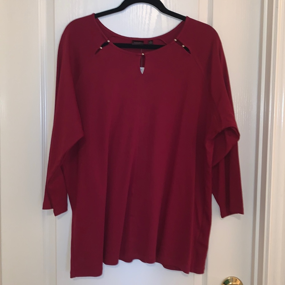 Scoop neck sweater